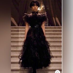 Wednesday Adams Prom Dress Costume, Size Small (Juniors Sizes)
